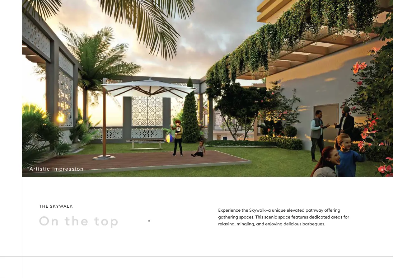 A skywalk. A new outlook. — Circuit Heights architectural representation